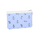 LeSportsac Unisex Pouch 3-Zip Cosmetic In Petite Penguins White