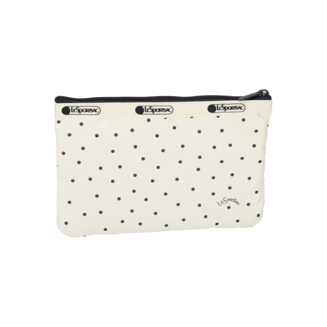 LeSportsac Unisex Pouch 3-Zip Cosmetic In Playful Dots