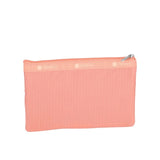 LeSportsac Unisex Pouch 3-Zip Cosmetic In Coral Punch