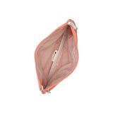 LeSportsac Unisex Pouch 3-Zip Cosmetic In Coral Punch