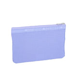 LeSportsac Unisex Pouch 3-Zip Cosmetic In Periwinkle Dream