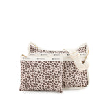 Deluxe Everyday Bag In Latte Heart Leopard