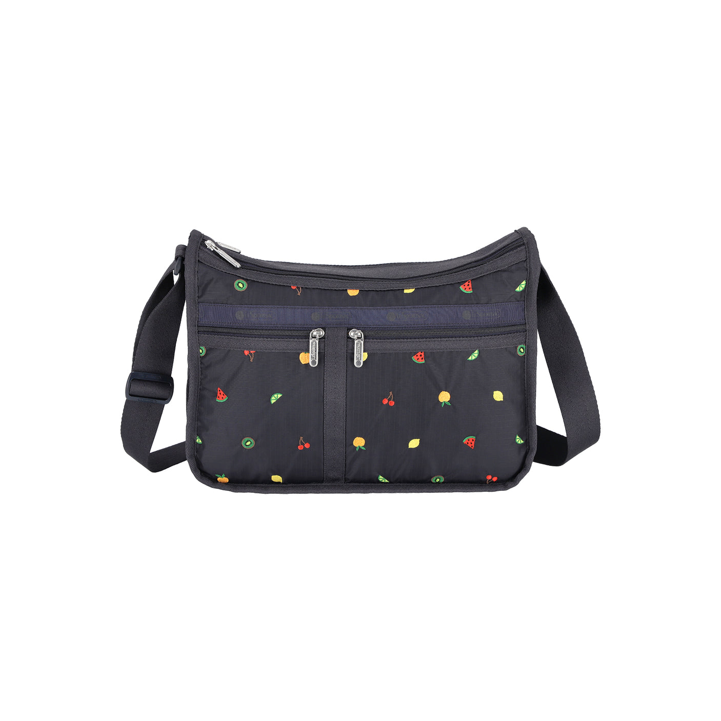LeSportsac Tas Unisex Crossbody Deluxe Everyday Bag In Mixed Fruit Embroidery