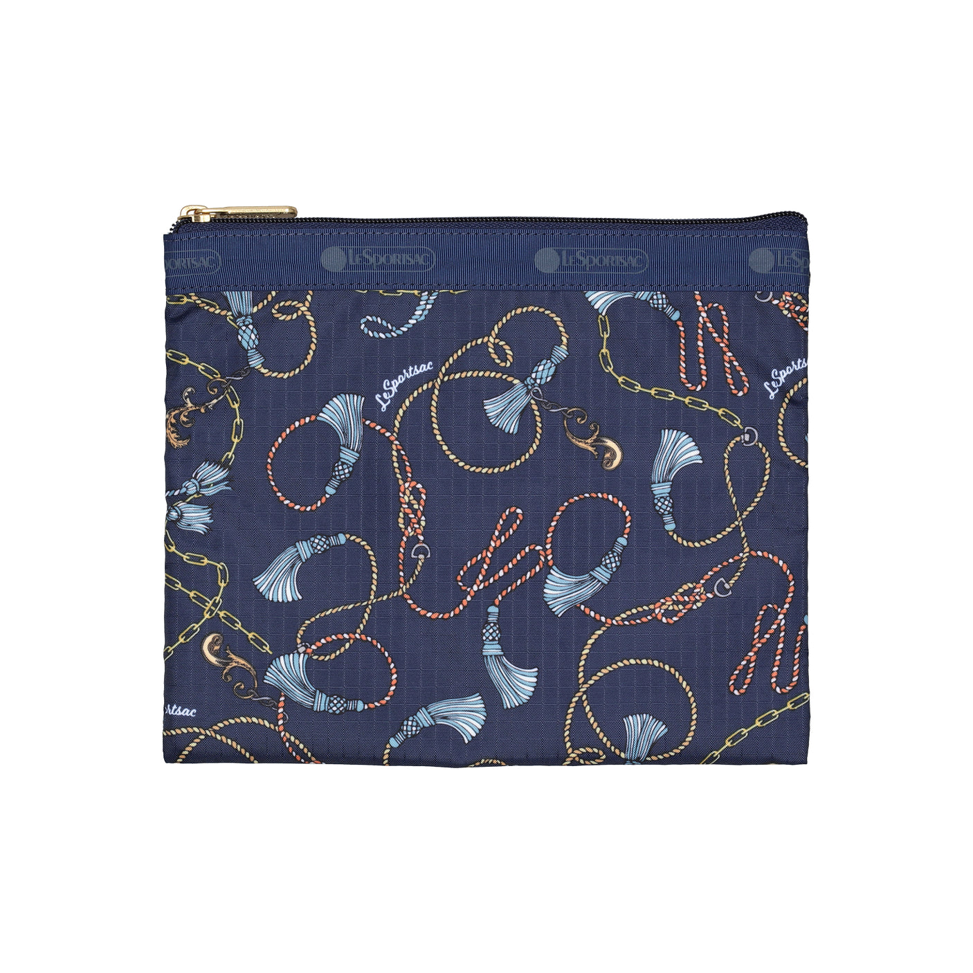 LeSportsac Tas Unisex Crossbody Deluxe Everyday Bag In Navy Status Chain