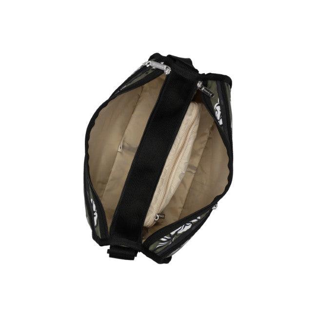 LeSportsac Unisex Deluxe Everyday Bag In Olive Floral Silhouette
