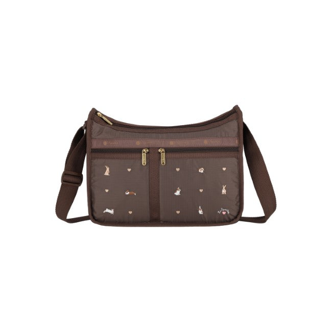 LeSportsac Unisex Deluxe Everyday Bag In Bunny Embroidery