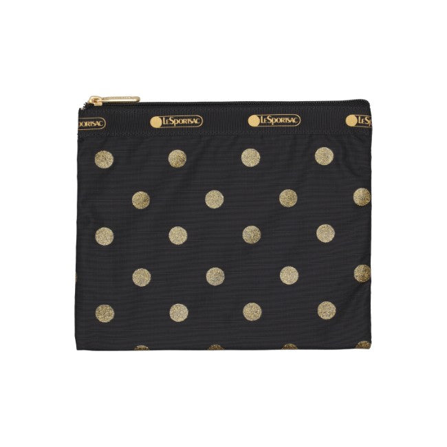 LeSportsac Unisex Deluxe Everyday Bag In Gold Glitter Dots