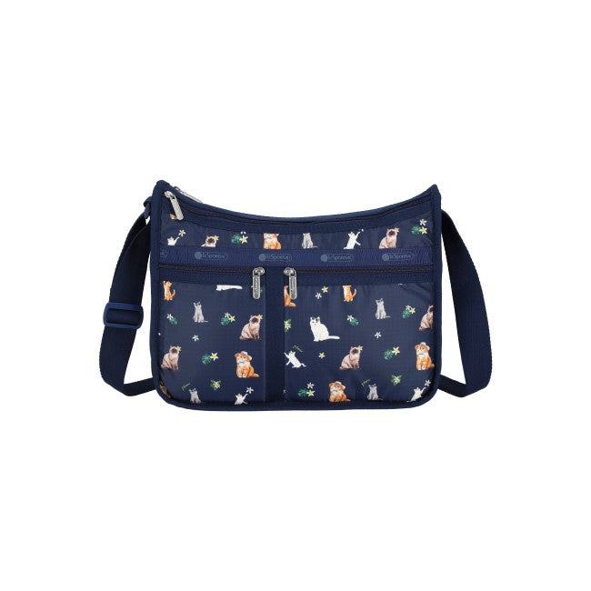 LeSportsac Unisex Deluxe Everyday Bag In Tropical Meow Cat