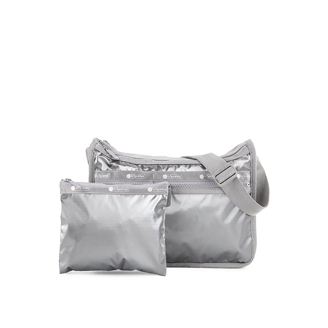 Deluxe Everyday Bag In Gunmetal Gray Shine
