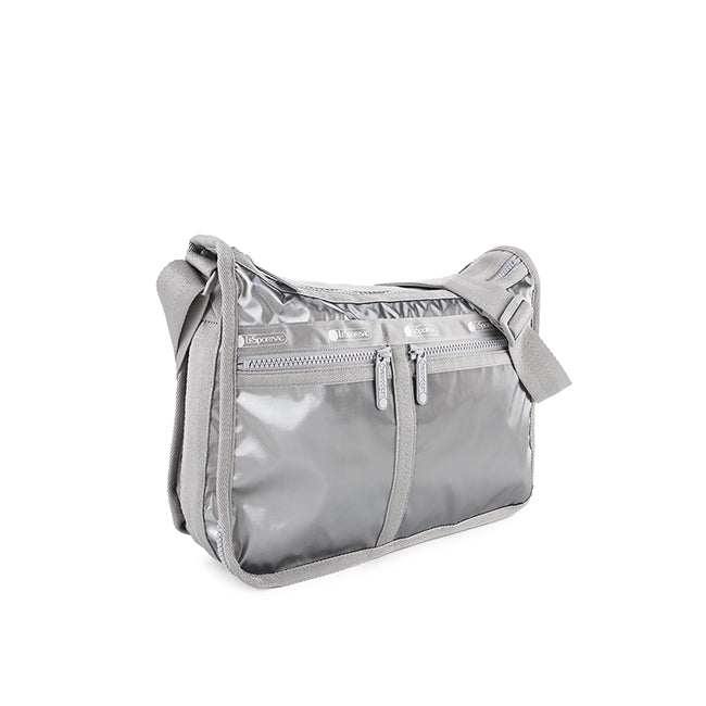 Deluxe Everyday Bag In Gunmetal Gray Shine