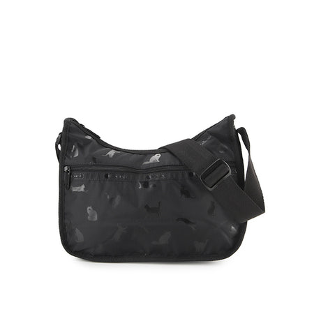 LeSportsac Unisex Classic Hobo In Black Cats
