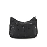 LeSportsac Unisex Classic Hobo In Black Cats