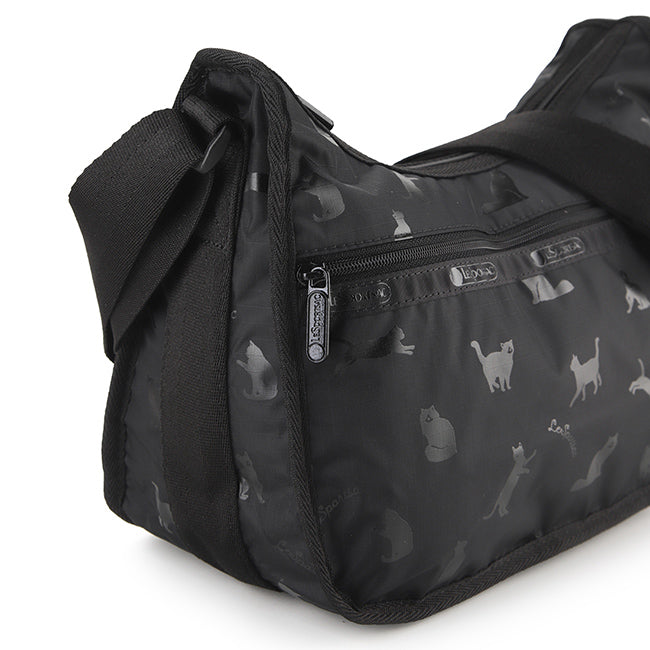LeSportsac Unisex Classic Hobo In Black Cats