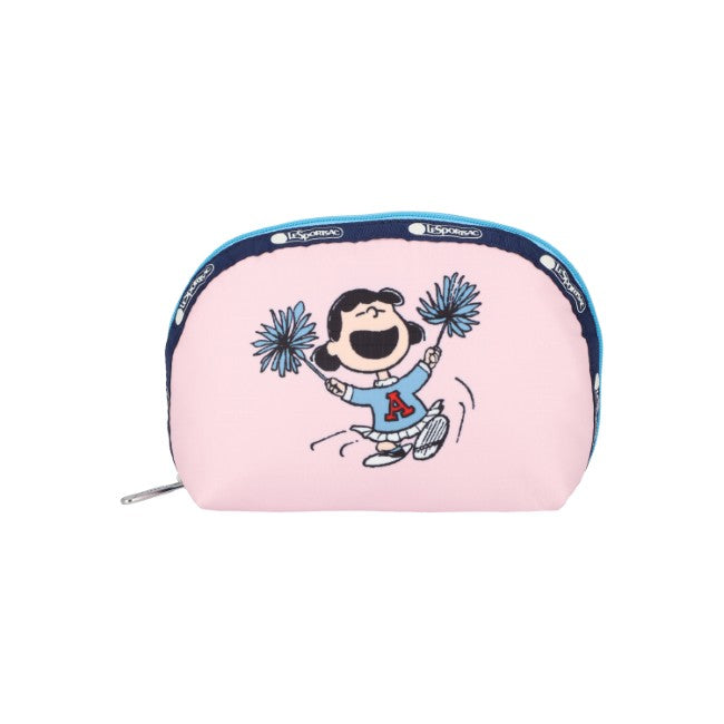 LeSportsac Unisex Pouch Medium Dome Cosmetic In Peanuts Snoopy Dome Cosm