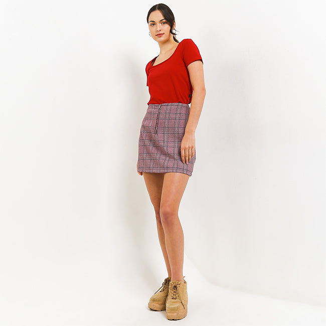 Hush Puppies Pakaian Kaos Wanita Peta In Maroon