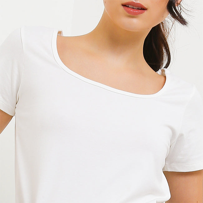 Hush Puppies Pakaian Kaos Wanita Peta In White