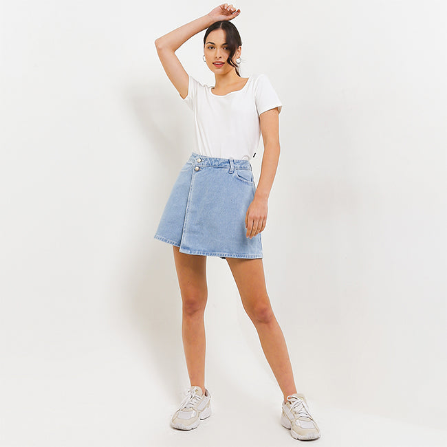 Hush Puppies Pakaian Kaos Wanita Peta In White