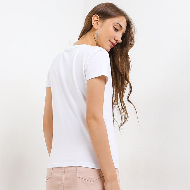 Hush Puppies Pakaian Wanita T Shirt Venna 8 In White