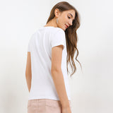 Hush Puppies Pakaian Wanita T Shirt Venna 8 In White