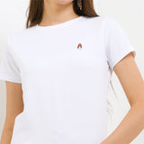 Hush Puppies Pakaian Wanita T Shirt Venna 8 In White
