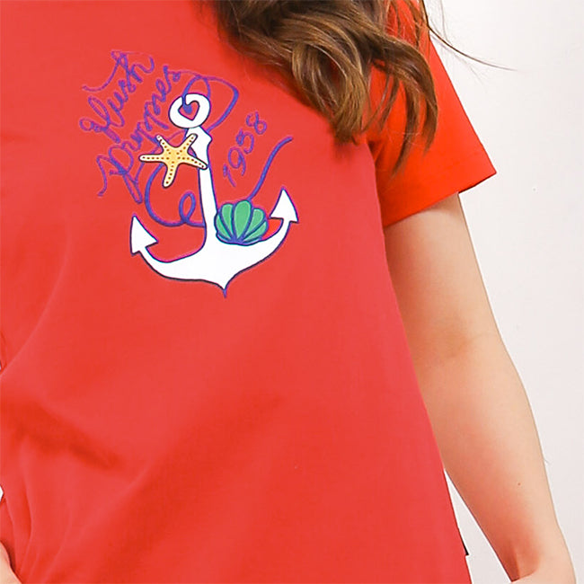 Hush Puppies Pakaian Wanita T Shirt Mayyas In Red