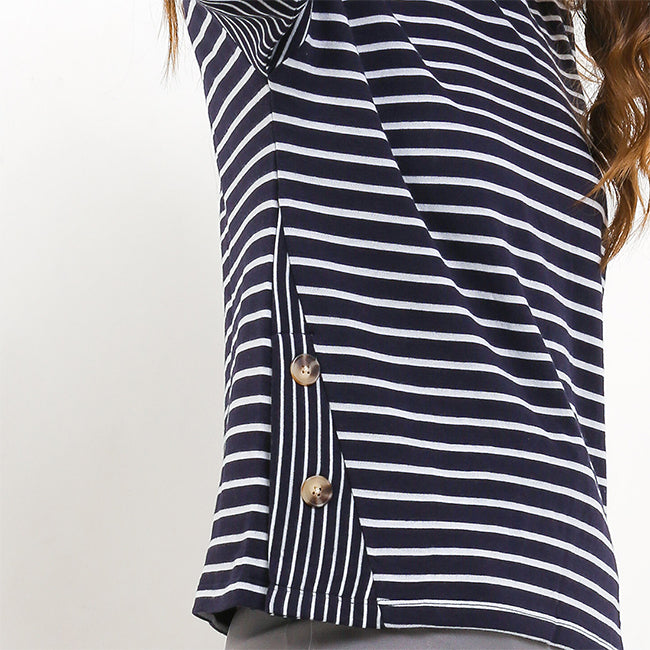 Hush Puppies Pakaian Wanita T Shirt Freya In Navy