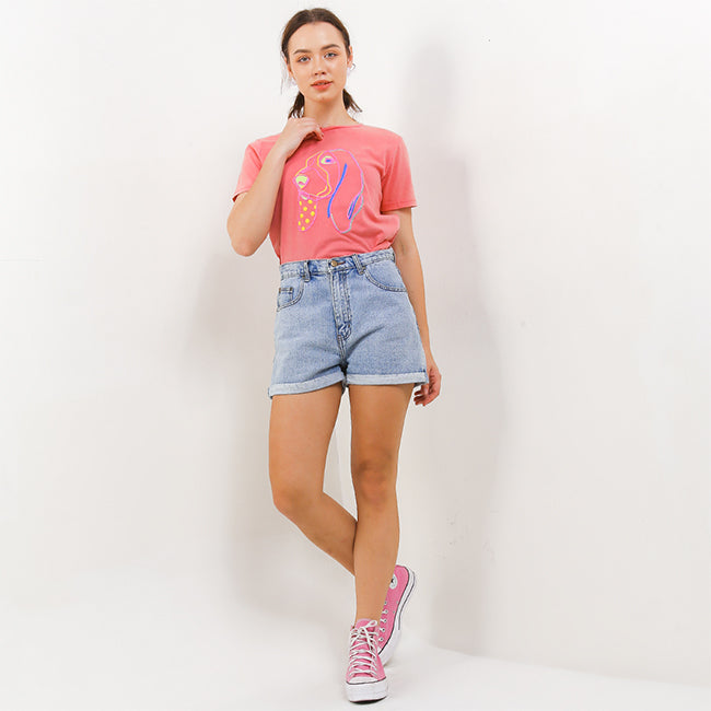 Hush Puppies Pakaian Wanita T Shirt Neona In Pink
