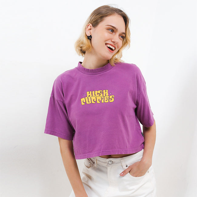 Hush Puppies Pakaian Wanita T Shirt Prapa In Lilac