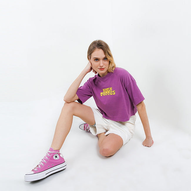 Hush Puppies Pakaian Wanita T Shirt Prapa In Lilac