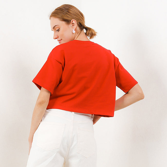 Hush Puppies Pakaian Wanita T Shirt Vaia 2 In Red