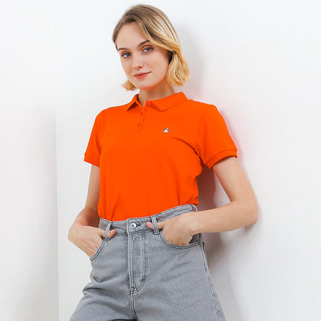 Hush Puppies Pakaian Wanita Polo Ardith 4 In Orange