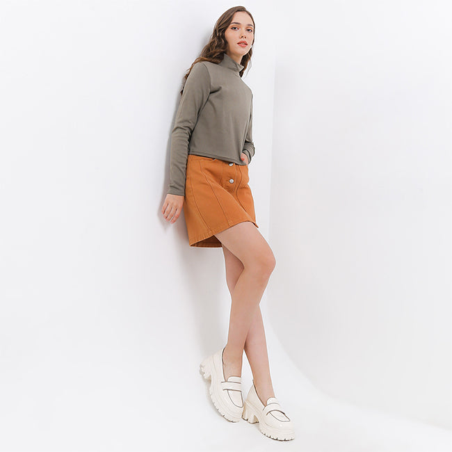 Hush Puppies Pakaian Wanita T Shirt Lechi In Olive