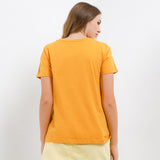 Hush Puppies Pakaian Wanita T Shirt Aissa In Mustard