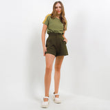 Hush Puppies Pakaian Wanita T Shirt Aissa In Olive