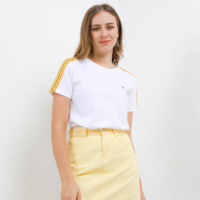 Hush Puppies Pakaian Wanita T Shirt Aissa In White