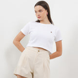Hush Puppies Apparels Wanita T Shirt Forma In White