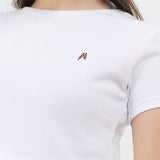 Hush Puppies Apparels Wanita T Shirt Forma In White