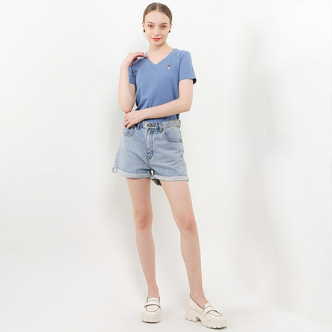 Hush Puppies Pakaian Wanita T Shirt Bsc Vierra V In Blue
