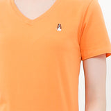 Hush Puppies Pakaian Wanita T Shirt Bsc Vierra V In Orange
