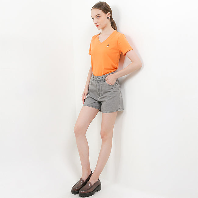 Hush Puppies Pakaian Wanita T Shirt Bsc Vierra V In Orange