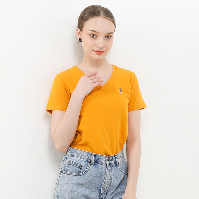 Hush Puppies Pakaian Wanita T Shirt Bsc Vierra V In Yellow