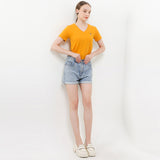 Hush Puppies Pakaian Wanita T Shirt Bsc Vierra V In Yellow