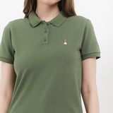 Hush Puppies Pakaian Wanita Ardith 5 Polo In Olive
