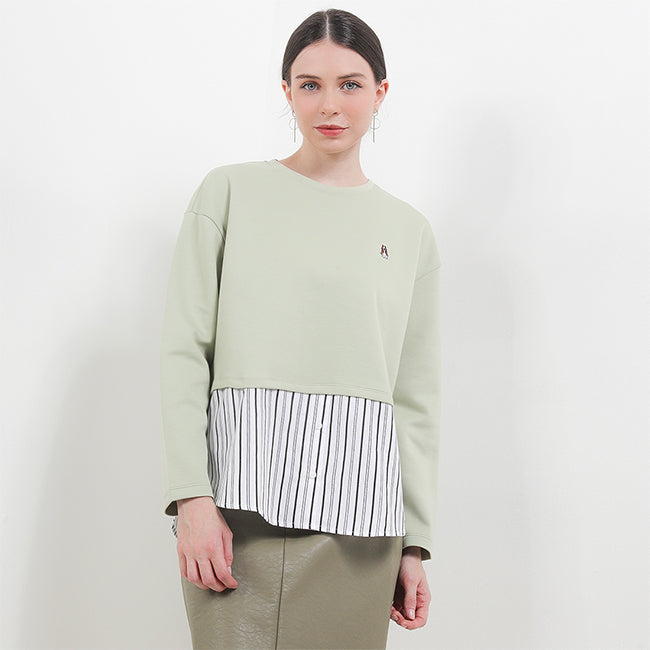 Hush Puppies Pakaian Wanita Blouse Thelma Ts In Sage