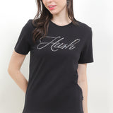 Hush Puppies Pakaian Wanita T Shirt Bl Blinka In Black