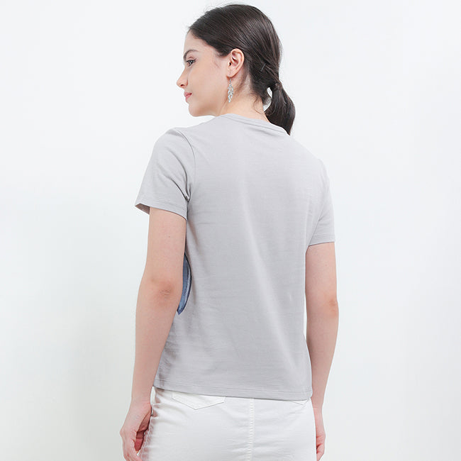 Hush Puppies Pakaian Wanita T Shirt Hh Erbe In Grey