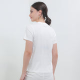 Hush Puppies Pakaian Wanita T Shirt Hh Bastia In Off White