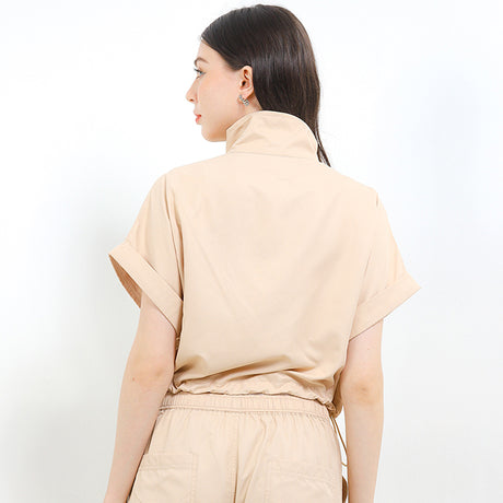 Hush Puppies Pakaian Wanita Blouse Tr Seges Sss In Khaki
