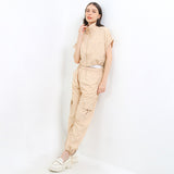 Hush Puppies Pakaian Wanita Blouse Tr Seges Sss In Khaki