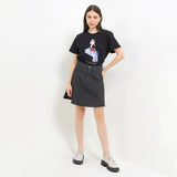 Hush Puppies Pakaian Wanita T Shirt 90S Diversa In Black